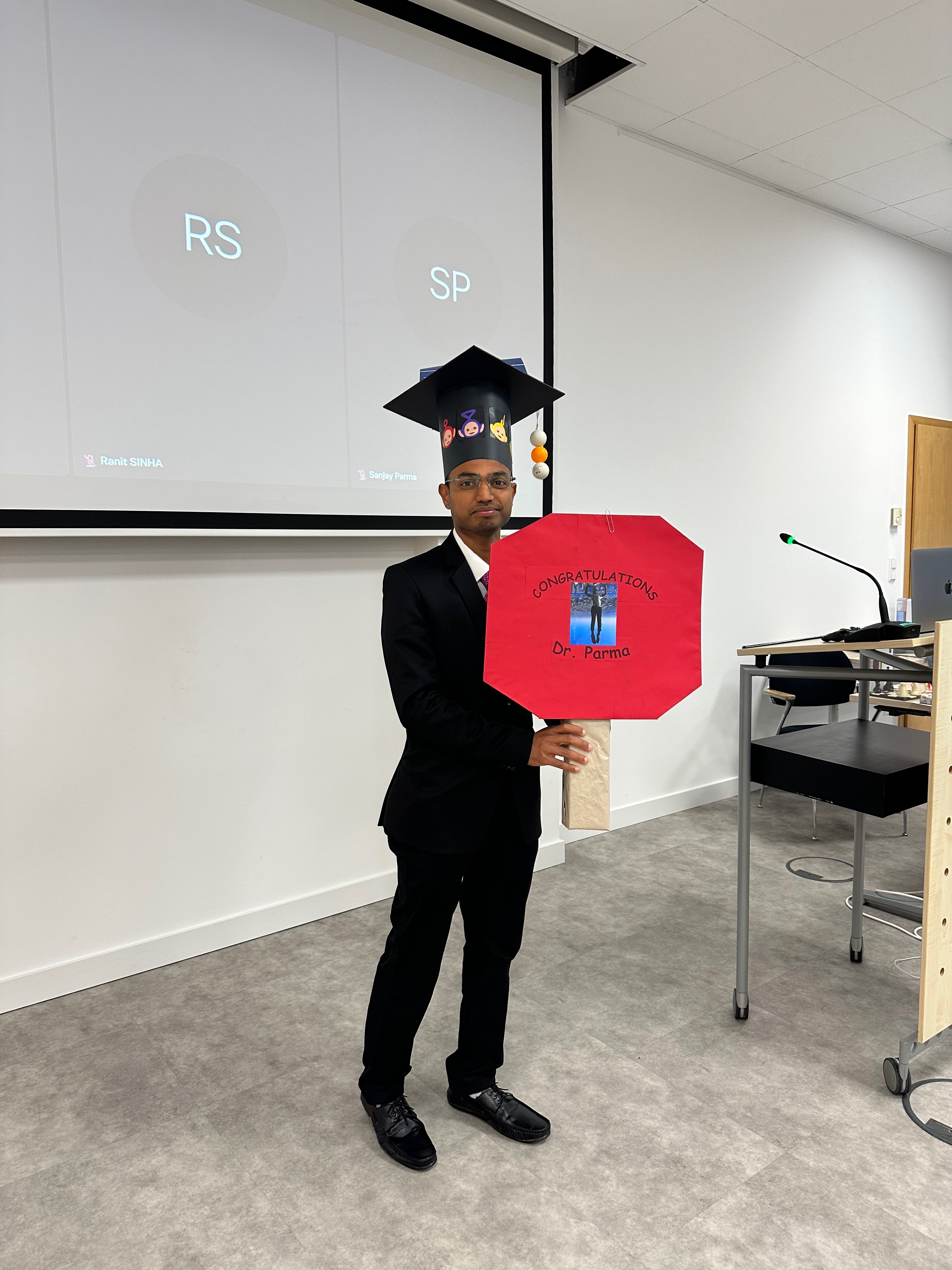 PhD dissertation defense celebration